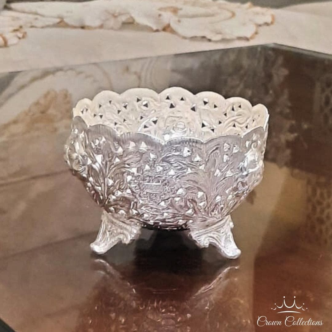 Jaali-Work Brass Bowl