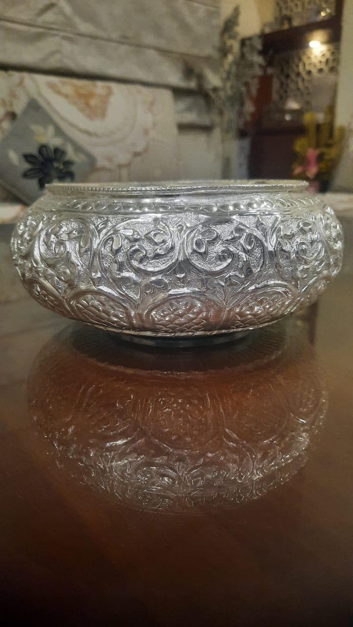 Premium Silver Plated Brass Bowl for Luxury Corporate Gifting — photo 2