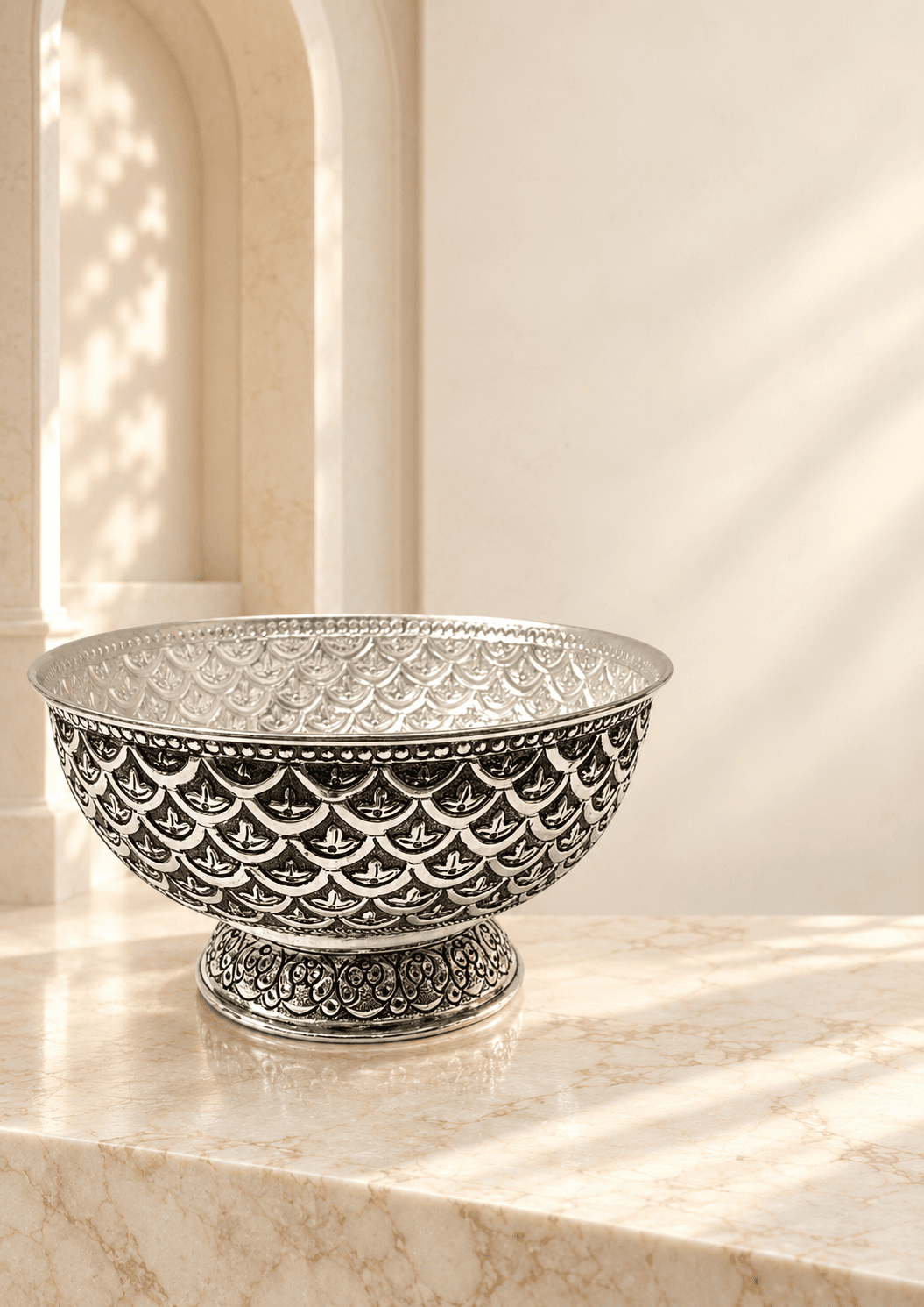 Fish-Scale Pedestal Bowl — photo 2