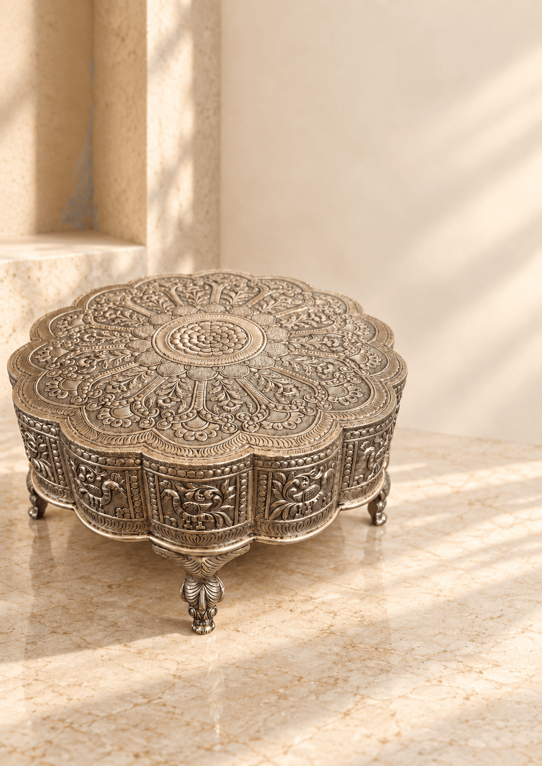 Lotus Pedestal Chowki — photo 4