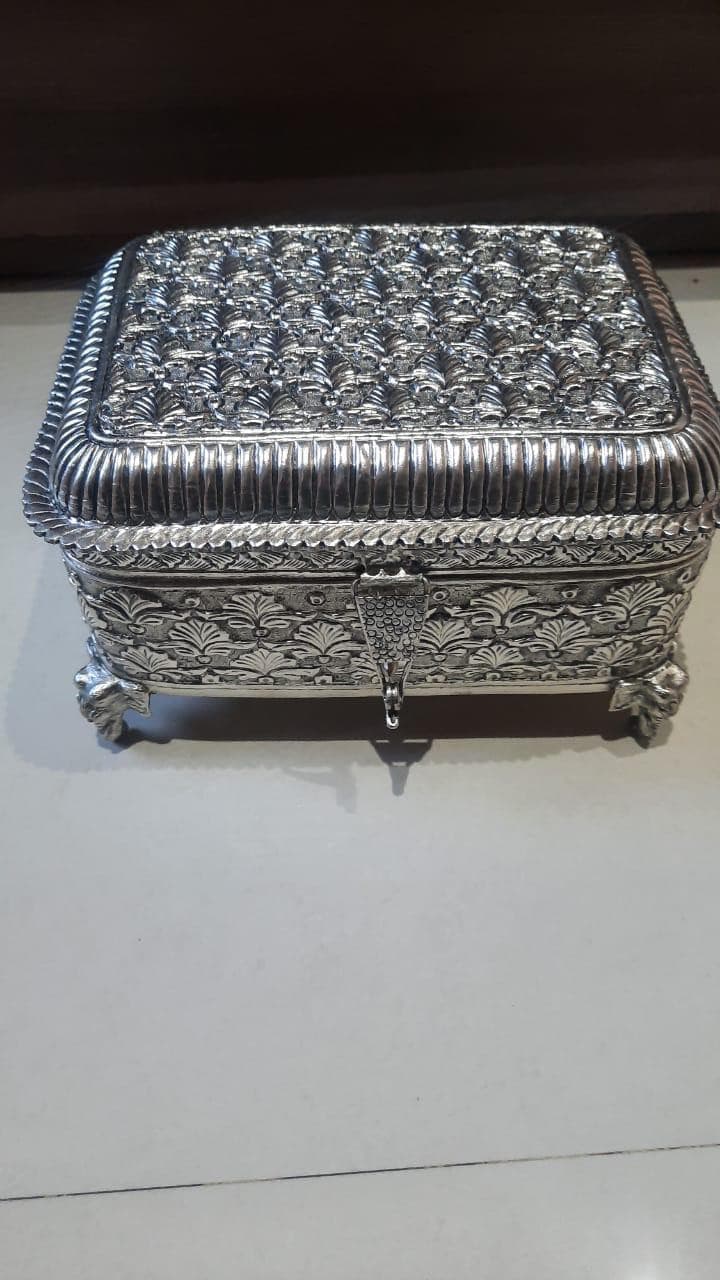 Footed Carved Box