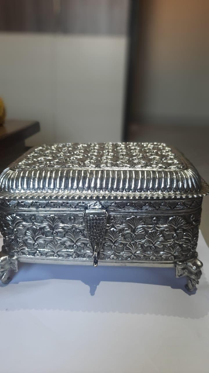 Footed Carved Box — photo 2