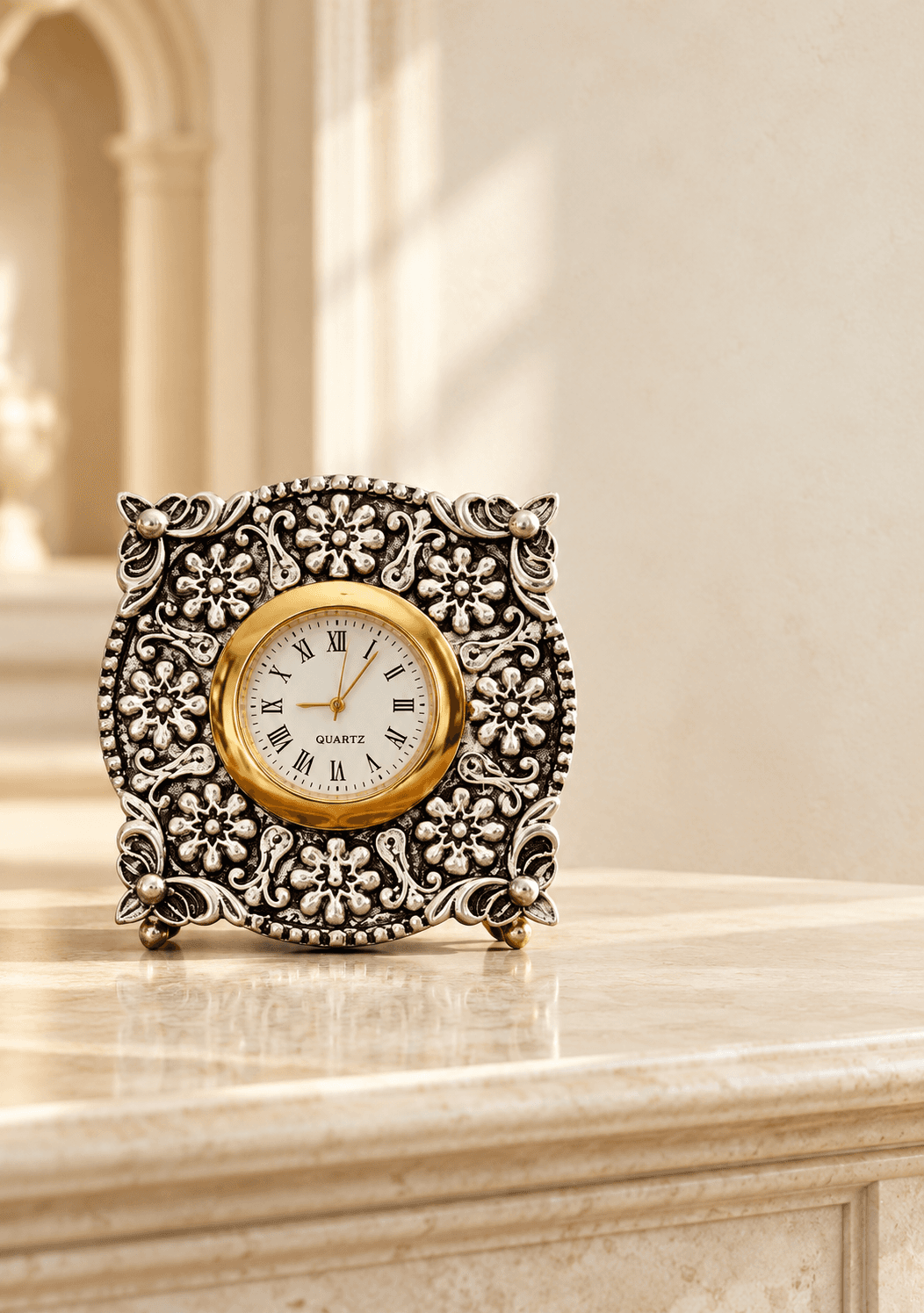 Carved Desk Clock — photo 2